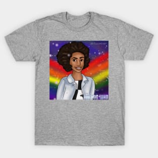 Super Space Gay (with background) T-Shirt